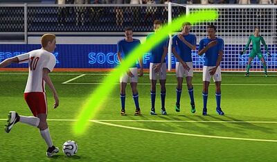 Скачать взломанную Soccer World League FreeKick [Много денег] MOD apk на Андроид