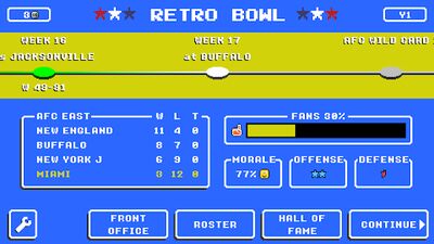 Скачать взломанную Retro Bowl [Бесплатные покупки] MOD apk на Андроид