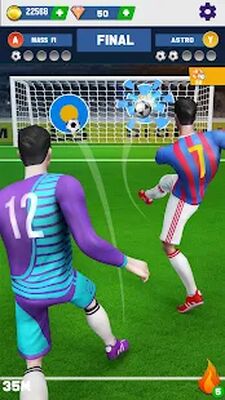 Скачать взломанную Футбол пинает удар игры [Много монет] MOD apk на Андроид