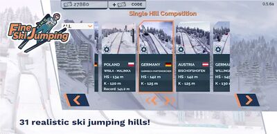 Скачать взломанную Fine Ski Jumping [Много денег] MOD apk на Андроид