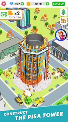 Скачать взломанную Idle Construction 3D [Много монет] MOD apk на Андроид