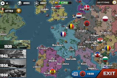 Скачать взломанную World Conqueror 3-WW2 Strategy [Много монет] MOD apk на Андроид