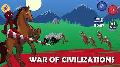 Скачать взломанную Age of Stickman Battle of Empires [Много монет] MOD apk на Андроид