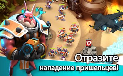 Скачать взломанную Alien Creeps TD [Много монет] MOD apk на Андроид