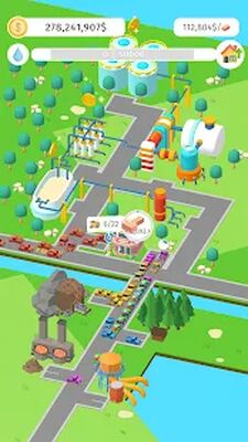 Скачать взломанную Factory Builder：Ленивый Магнат [Бесплатные покупки] MOD apk на Андроид
