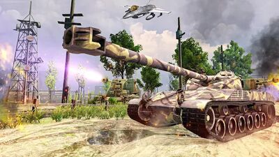Скачать взломанную Танковые игры: военные игры [Много денег] MOD apk на Андроид