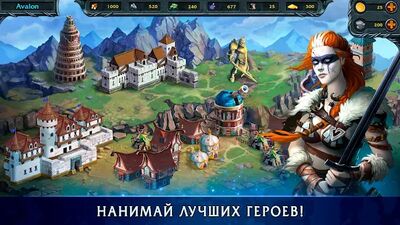 Скачать взломанную Heroes of War Magic: Хроники! Пошаговая стратегия [Много монет] MOD apk на Андроид