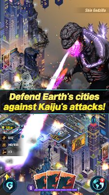 Скачать взломанную Godzilla Defense Force [Много монет] MOD apk на Андроид