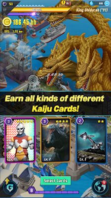 Скачать взломанную Godzilla Defense Force [Много монет] MOD apk на Андроид