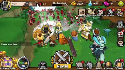 Скачать взломанную Mini Warriors [Бесплатные покупки] MOD apk на Андроид