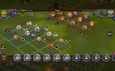 Скачать взломанную Mini Warriors [Бесплатные покупки] MOD apk на Андроид