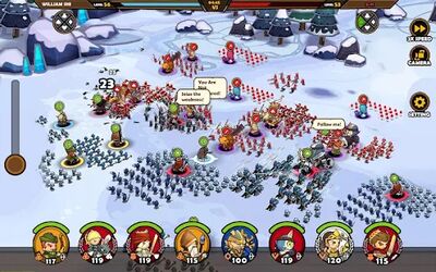 Скачать взломанную Mini Warriors [Бесплатные покупки] MOD apk на Андроид