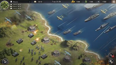 Скачать взломанную World War 2: Strategy Games WW2 Sandbox Tactics [Много денег] MOD apk на Андроид