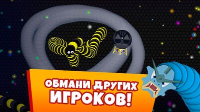 Скачать взломанную Snaky .io - ММО PvP Червячки [Бесплатные покупки] MOD apk на Андроид
