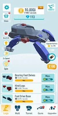 Скачать взломанную Idle Robots [Много монет] MOD apk на Андроид