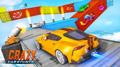 Скачать взломанную Crazy Car Stunts: Car Games [Мод меню] MOD apk на Андроид