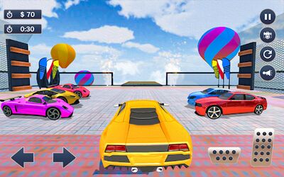 Скачать взломанную Crazy Car Stunts - Mega Ramp [Много монет] MOD apk на Андроид