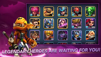 Скачать взломанную Heroes Brawl: Monster Clash - Defense Zombies [Много денег] MOD apk на Андроид