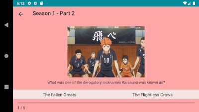 Скачать взломанную Haikyuu Trivia [Мод меню] MOD apk на Андроид