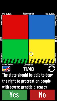Скачать взломанную Political Compass, Coordinates, Square, Test [Бесплатные покупки] MOD apk на Андроид