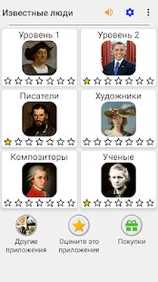 Скачать взломанную Известные люди - Тест по всемирной истории [Бесплатные покупки] MOD apk на Андроид