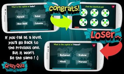 Скачать взломанную Crazy Quiz [Много монет] MOD apk на Андроид