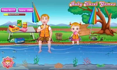 Скачать взломанную Baby Hazel Fishing Time [Бесплатные покупки] MOD apk на Андроид