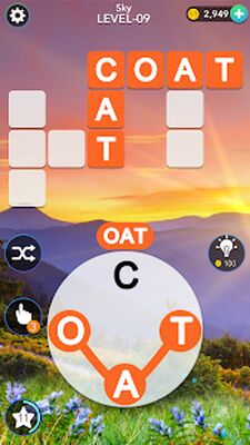 Скачать взломанную Word Mind: Crossword puzzle [Много монет] MOD apk на Андроид
