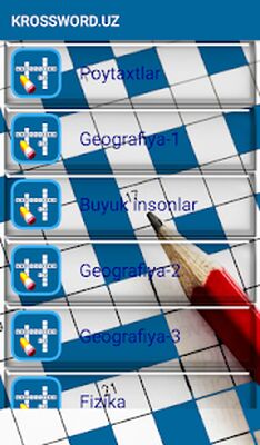 Скачать взломанную Ўзбекча сканворд ва кроссворд [Много денег] MOD apk на Андроид