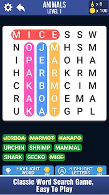 Скачать взломанную Поиск слов по блокам [Бесплатные покупки] MOD apk на Андроид