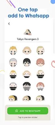 Скачать Tokyo Revengers Stickers [Полная версия] RUS apk на Андроид