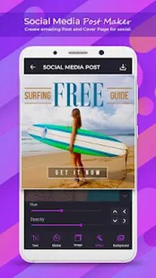 Скачать Social Media Post Maker : Social Post Designer [Unlocked] RUS apk на Андроид