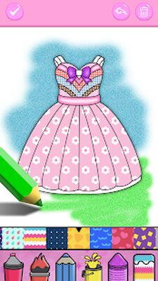 Скачать Glitter Dresses Coloring Book - Drawing pages [Unlocked] RUS apk на Андроид