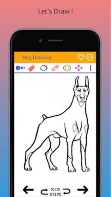 Скачать Как нарисовать собаку поэтапно [Premium] RU apk на Андроид