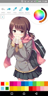 Скачать Anime Girl Coloring Book [Premium] RUS apk на Андроид