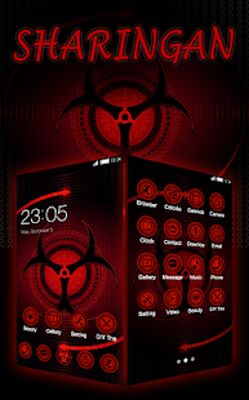 Скачать Sharingan Theme: Прохладный запуск Live Wallpaper [Без рекламы] RUS apk на Андроид