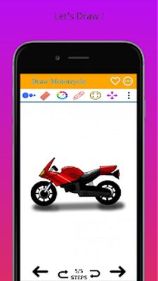 Скачать Рисовать мотоцикл легко [Без рекламы] RU apk на Андроид