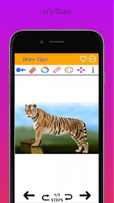 Скачать Как поэтапно рисовать тигров [Premium] RU apk на Андроид
