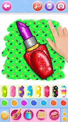 Скачать Glitter Lips with Makeup Brush Set coloring Game [Полная версия] RU apk на Андроид