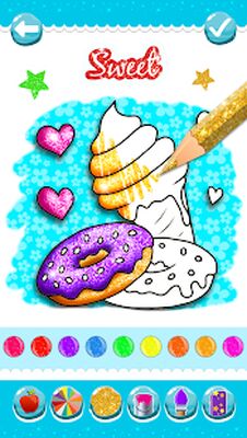 Скачать Glitter Ice Cream Coloring [Без рекламы] RU apk на Андроид