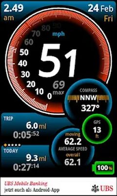 Скачать Ulysse Speedometer [Полная версия] RU apk на Андроид