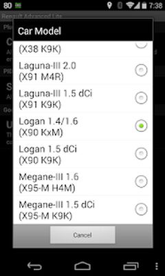 Скачать Advanced LT for RENAULT [Полная версия] RU apk на Андроид