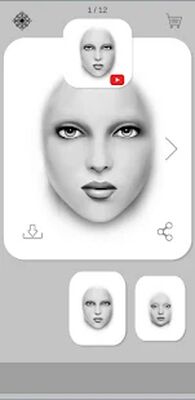Скачать Download and color: Grayscale MakeUp Face Charts [Без рекламы] RU apk на Андроид