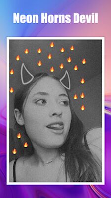Скачать Neon Horns Devil - Neon Devil Crown Photo Editor [Premium] RU apk на Андроид