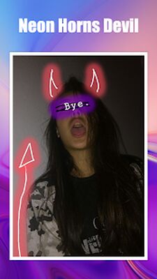 Скачать Neon Horns Devil - Neon Devil Crown Photo Editor [Premium] RU apk на Андроид