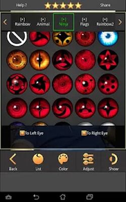 Скачать Sharingan - Eyes And Hair Color Changer [Без рекламы] RUS apk на Андроид