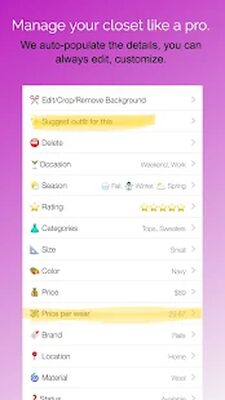 Скачать Pureple Outfit Planner [Premium] RU apk на Андроид