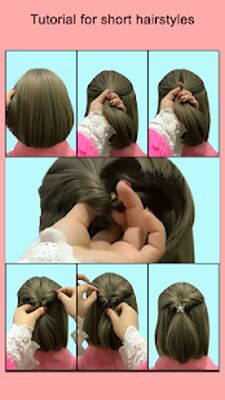 Скачать Hairstyles for short hair Girls [Полная версия] RUS apk на Андроид