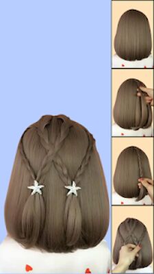 Скачать Hairstyles for short hair Girls [Полная версия] RUS apk на Андроид