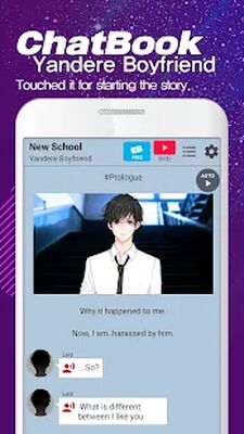 Скачать Яндере Бойфренд. Отоме чат [Unlocked] RU apk на Андроид